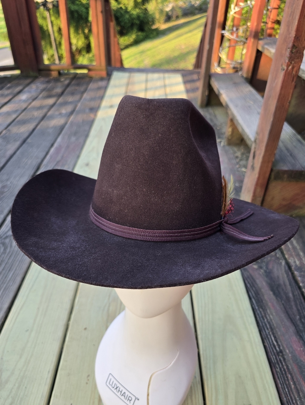 Texas Hats, Mens Brown, Dynatec, Wool Cowboy Hat, Size 6 7/8